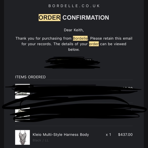 Bordelle Kleio Multi-style Harness Bodysuit In Black - Picture 8 of 8